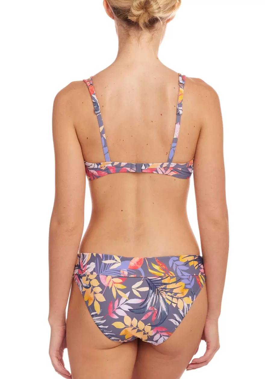 Clearance Tropical Print Underwire Bikini Top Underwire